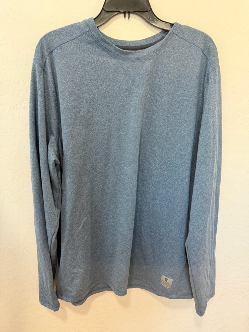 Rugged Elements‎ Men's XL blue Sueded Long Sleeve Crew Tee sweatshirt pull over